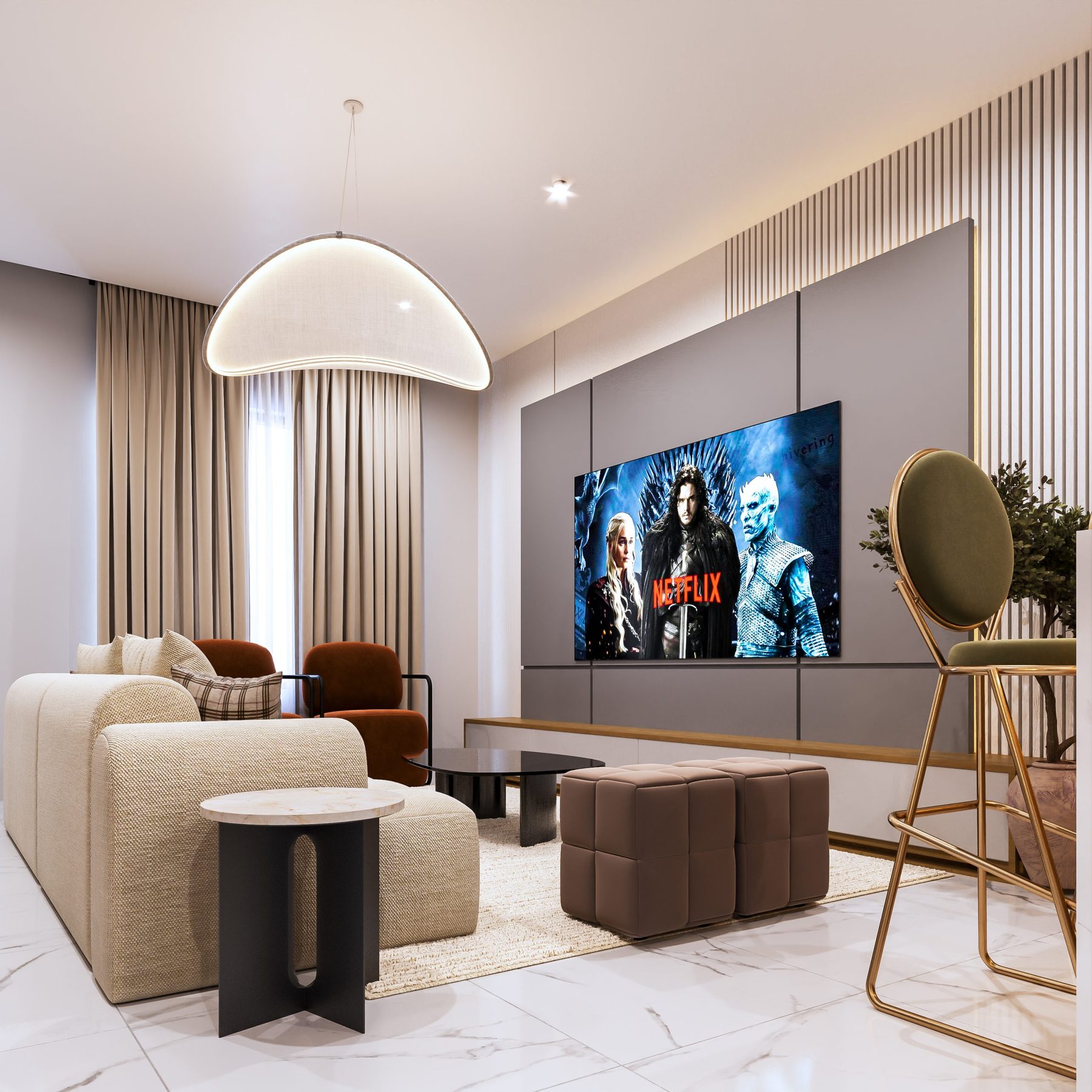 Living Area — First Floor